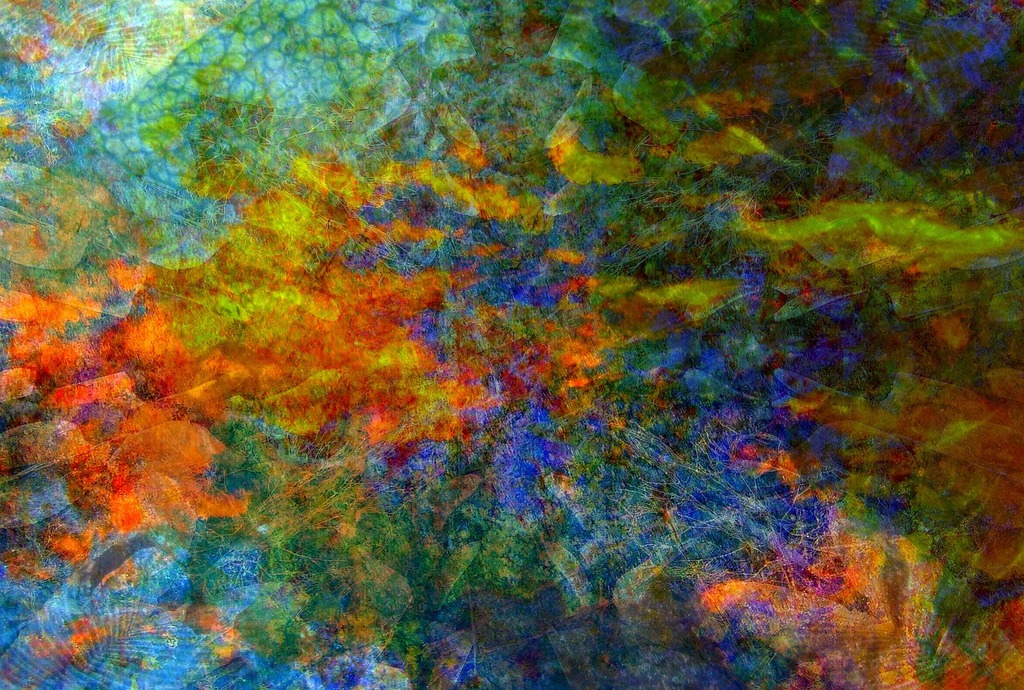 Rainbow abstract painting texture